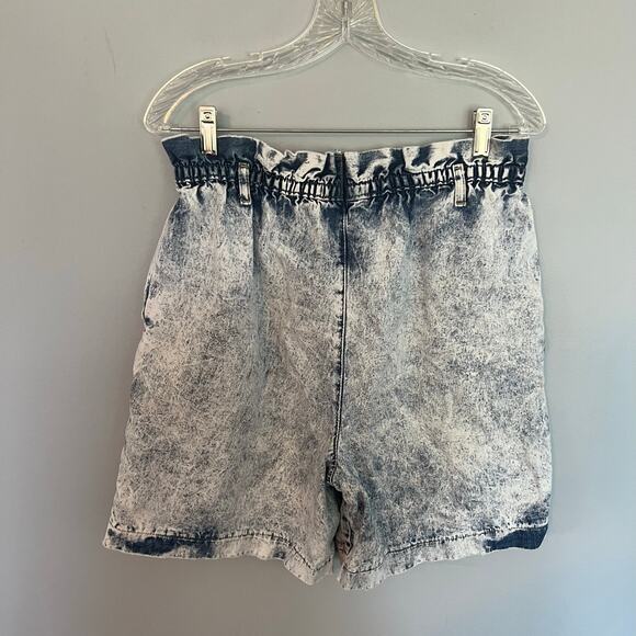 Vintage Jordache Acid Wash Pull On Jean Shorts Women's Size 10 1980s Early 1990s - Picture 2 of 9